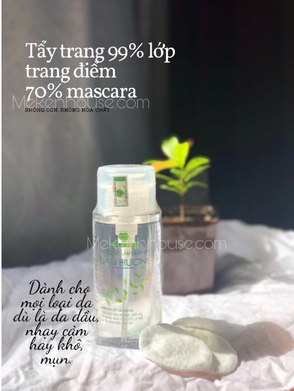 Tinh chất làm sạch sâu đàn hương MẸ KEN nước tẩy trang không cồn
