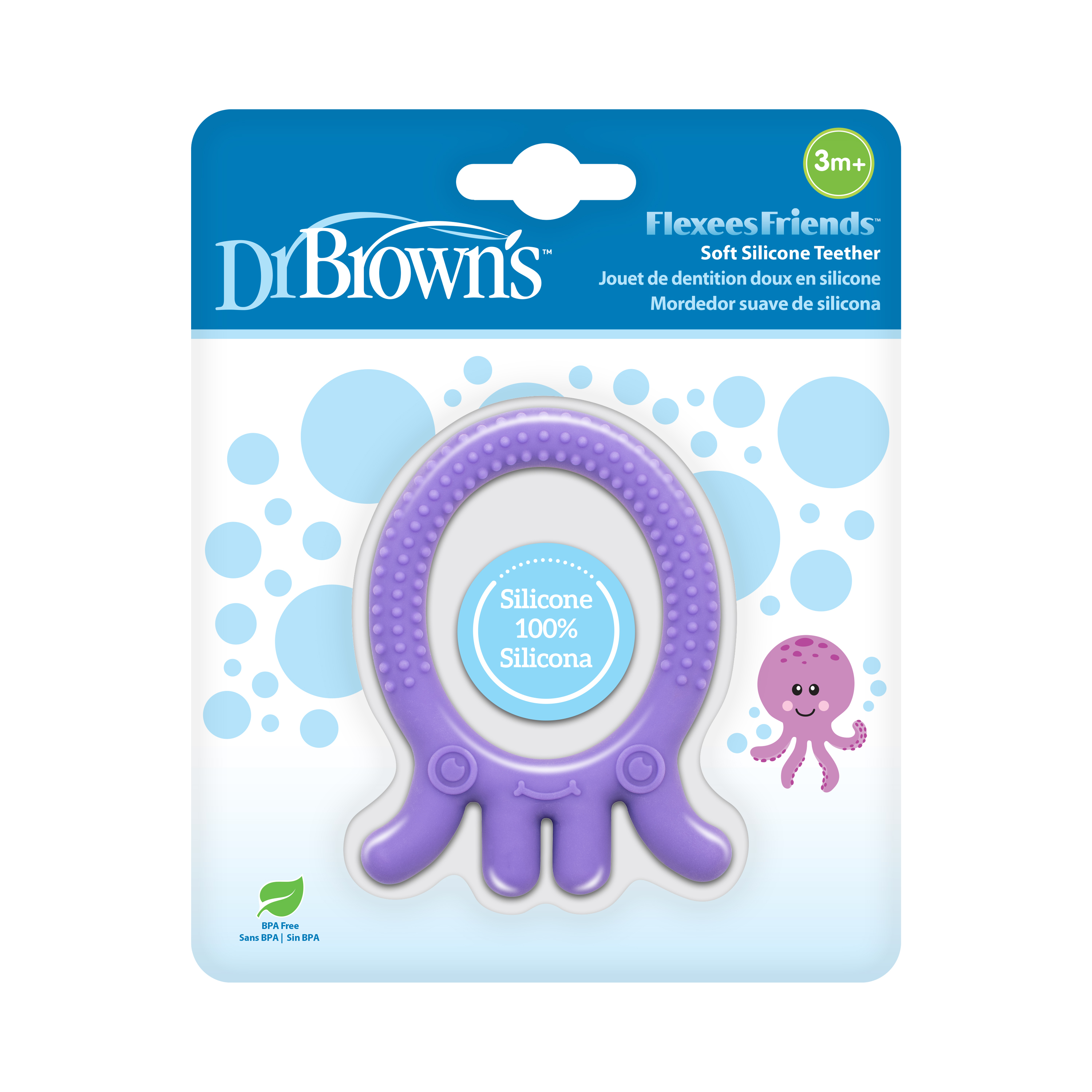 Ngậm nướu hình con bạch tuộc, 100% Silicone - Dr.Brown's