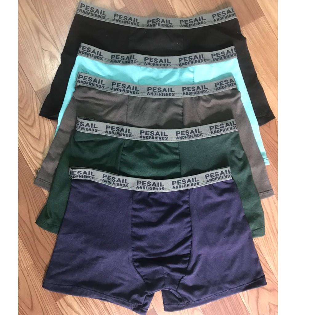 COMBO 5 CHIẾC QUẦN LÓT ĐÙI NAM HÀNG CHỌN SIZE TỪ 45KG-79KG
