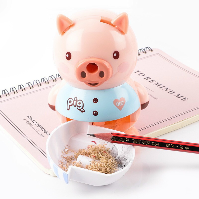 Gọt bút chì quay tay hình heo peppa