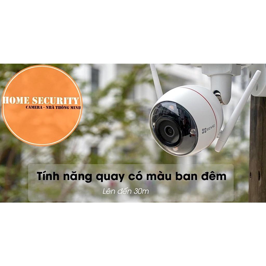 Camera Wifi Ngoài Trời EZVIZ C3W Color Night Pro 4Mp, Đèn Và Còi Báo Động, Tính Năng AI - Hàng chính hãng