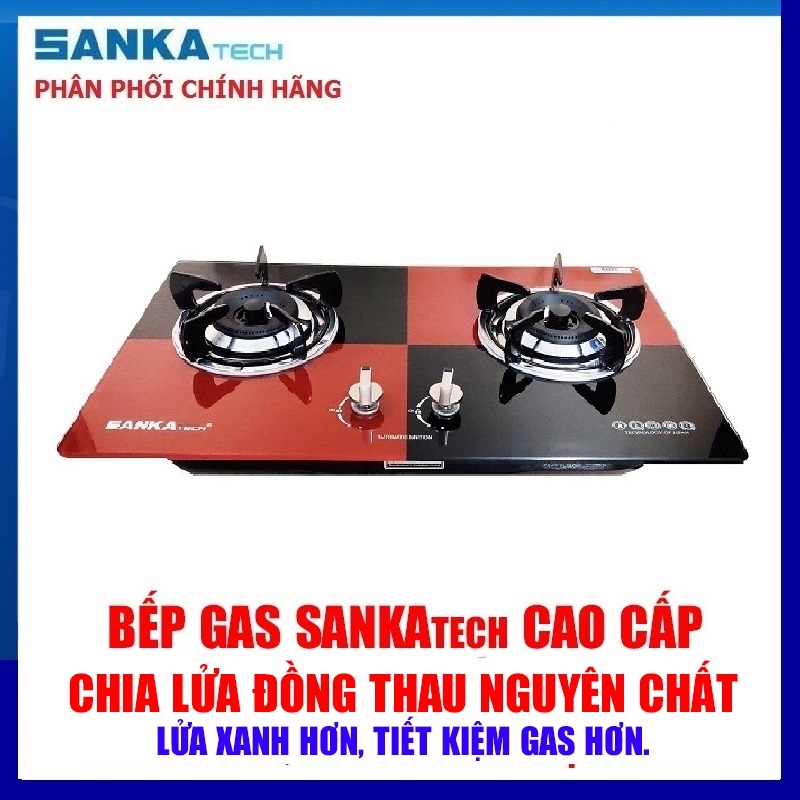 Bếp gas âm SANKAtech SKT-791BB - bếp ga Điếu gang 3 vòng lửa - Hàng chính hãng