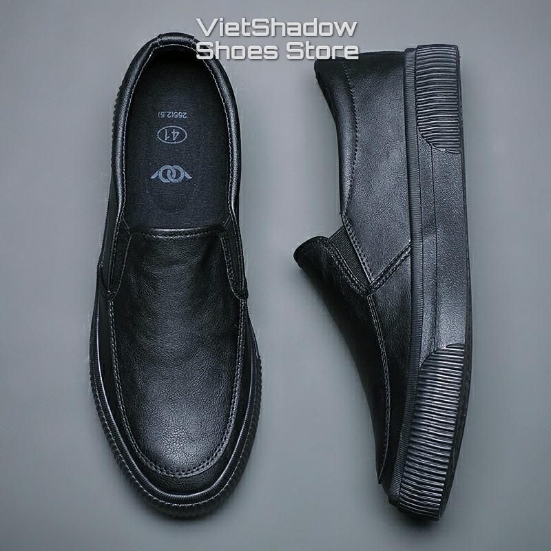 Giày lười nam slip on thương hiệu BAODA - Chất liệu da PU đế cao su 3 màu tuyệt đẹp - Mã SP 21318
