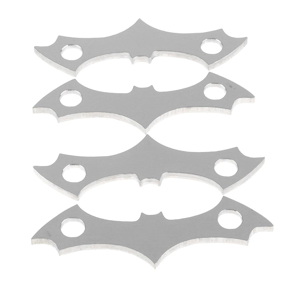 4 Pieces Alloy Skateboard Longboard Deck Protect Gasket 65mm Skateboard Blue