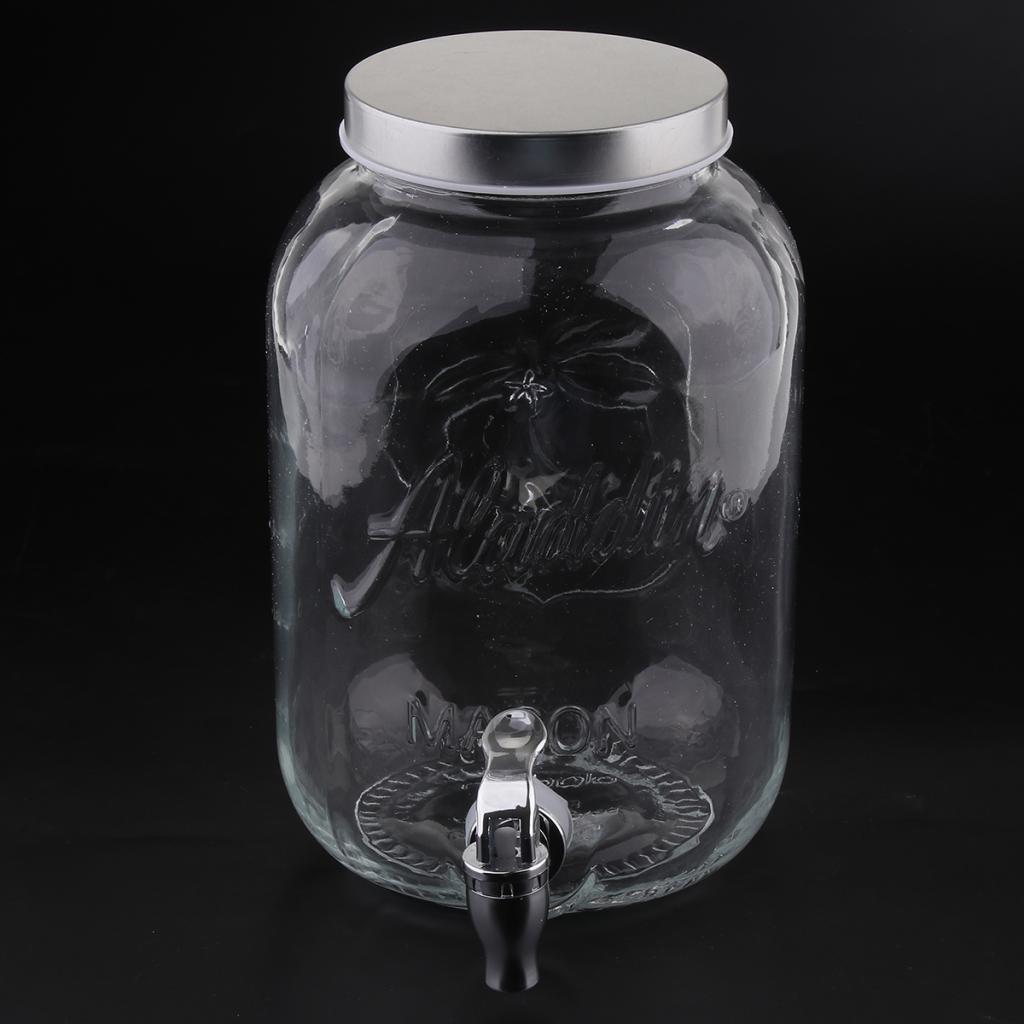 Beverage Dispenser with Lid &  Spigot Beverage Cocktail BBQ Party