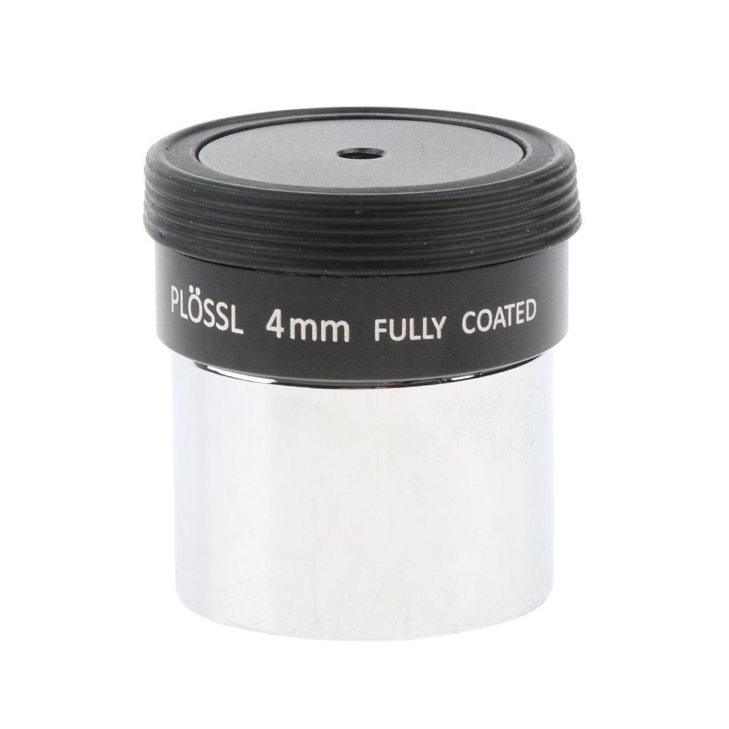 4mm 1.25inch Plossl Telescope Eyepiece Lens - 4-element Plossl Design - Threaded for Standard 1.25inch Astronomy Filters
