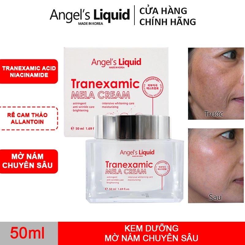 Combo 2 Angel's Liquid Tranexamic Mela Mờ Sạm Thâm Nám Chuyên Sâu  ( Serum Tranexamic 30ml + Kem Nám Tranexamic 50ml )