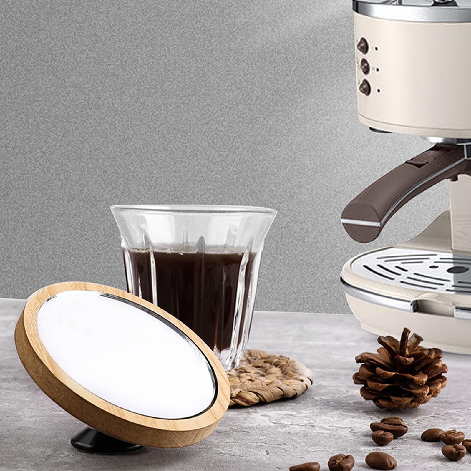 Espresso Lens Accessaries Coffee Machine Tool Wooden Base for Home