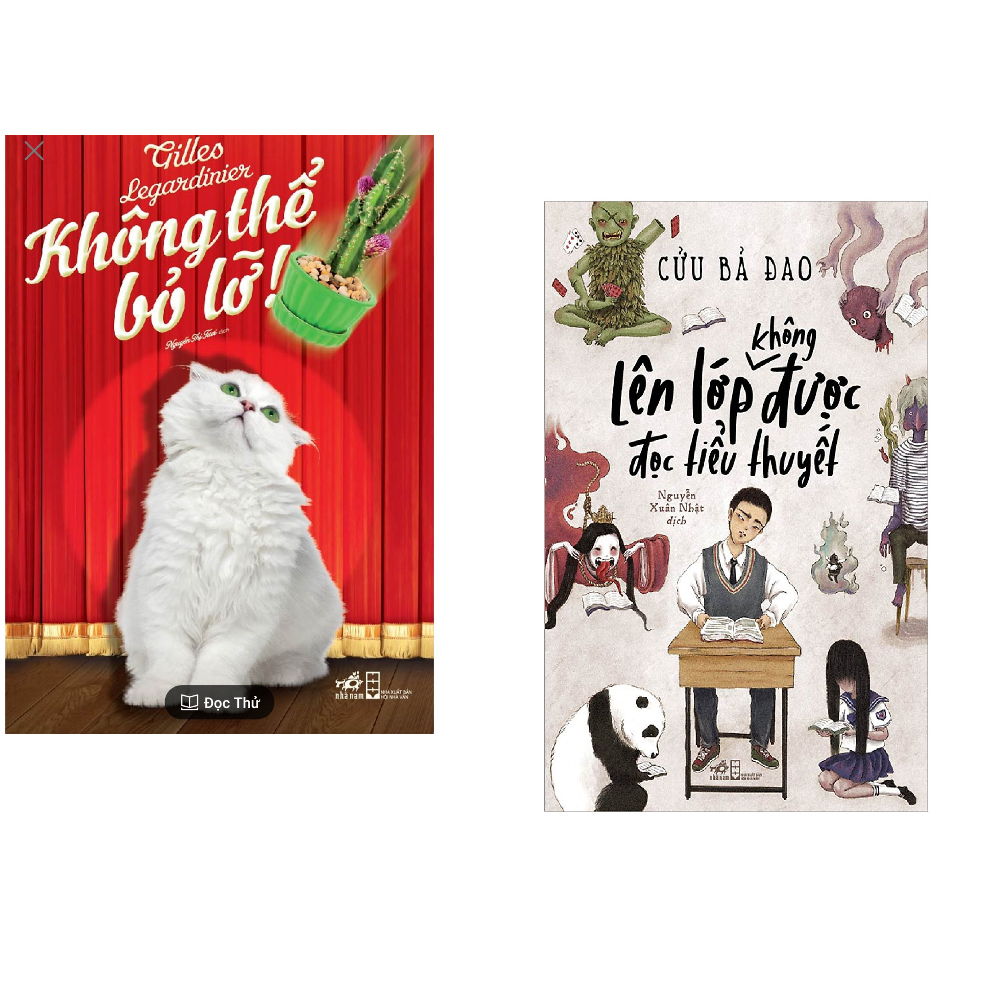 Combo 2 cuốn sách: Không thể bỏ lỡ! +  Lên lớp không được đọc tiểu thuyết
