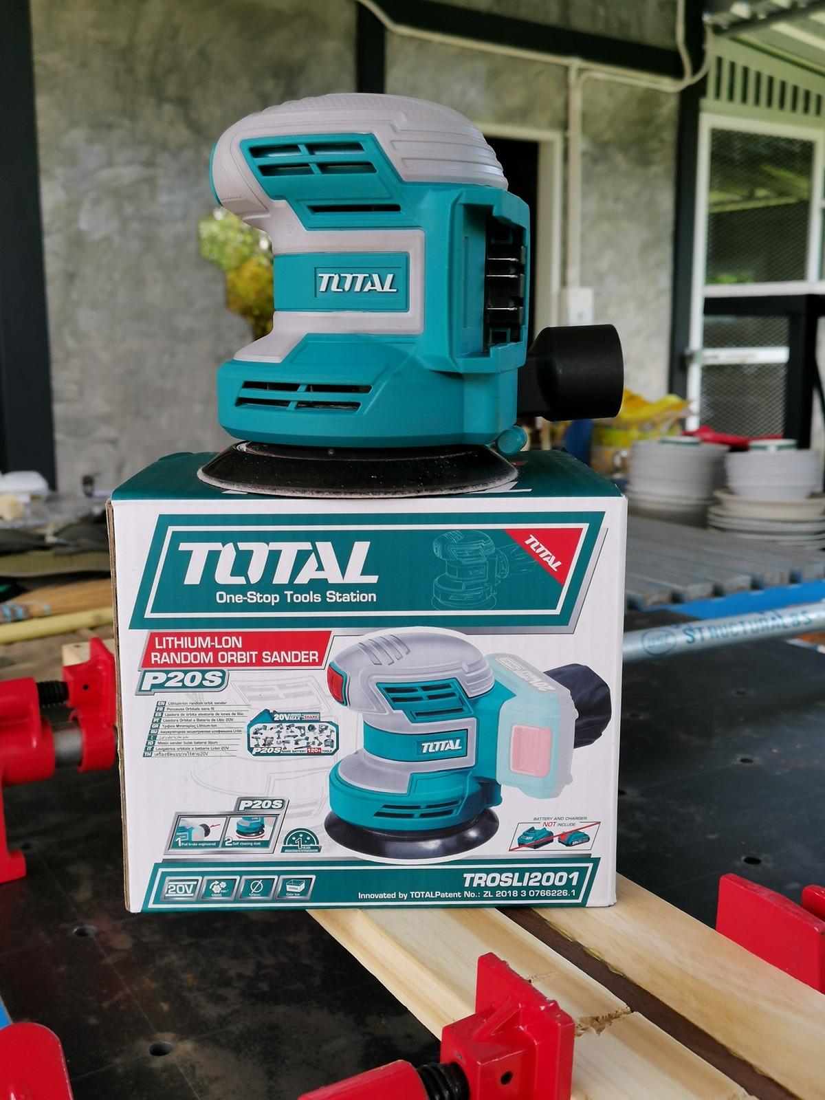 MÁY CHÀ NHÁM TRÒN DÙNG PIN 20V 125MM TOTAL TROSLI2001 - HÀNG CHÍNH HÃNG