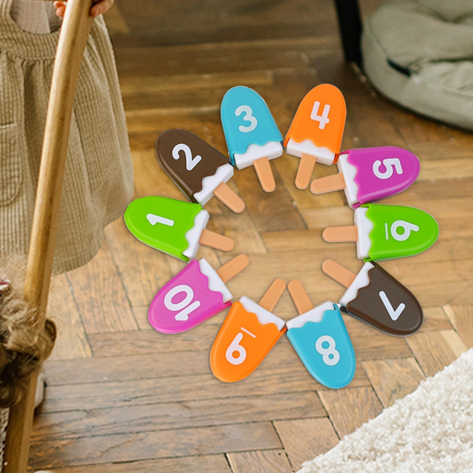 10x Number Matching Game Early Developmental Toys for Unisex Children