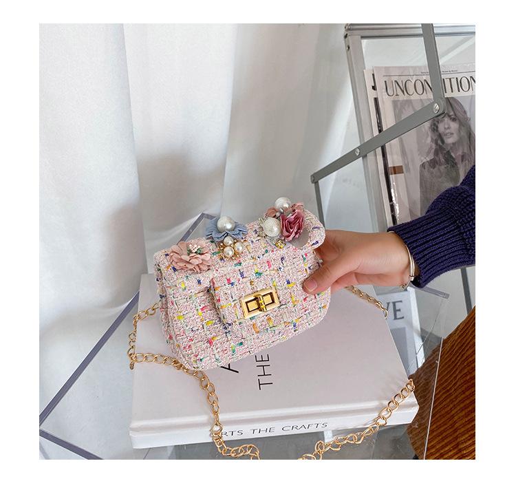 Túi Đeo Chéo Đính Hoa Xinh Xắn Dành Cho Bé Gái