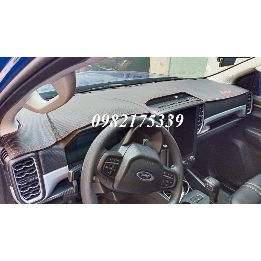 Thảm taplo Ranger 2023 da vân cabon cao cấp