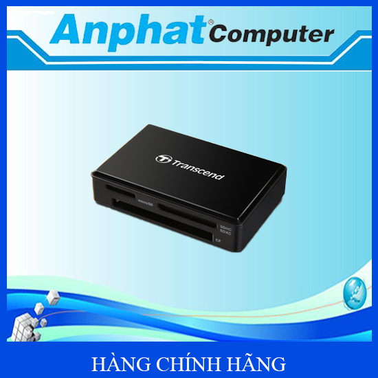 Đầu đọc thẻ nhớ Transcend All-in-1 USB 3.0/ 3.1 (F8K2) - Hàng Chính Hãng