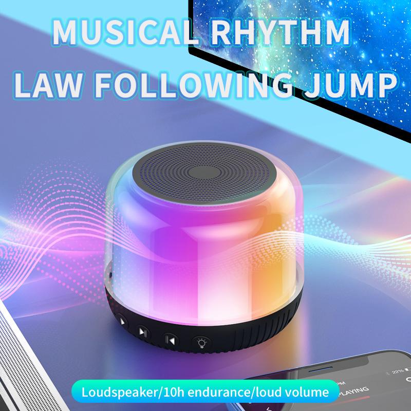 Loa Bluetooth Mini Không Dây TWS Di Động Ngoài Trời Hộp Âm Thanh Hifi 3D LED Rgb Ánh Sáng Cuộc Gọi Âm Thanh Thẻ TF Máy Nghe Nhạc USB Type-C Color: 2PCS