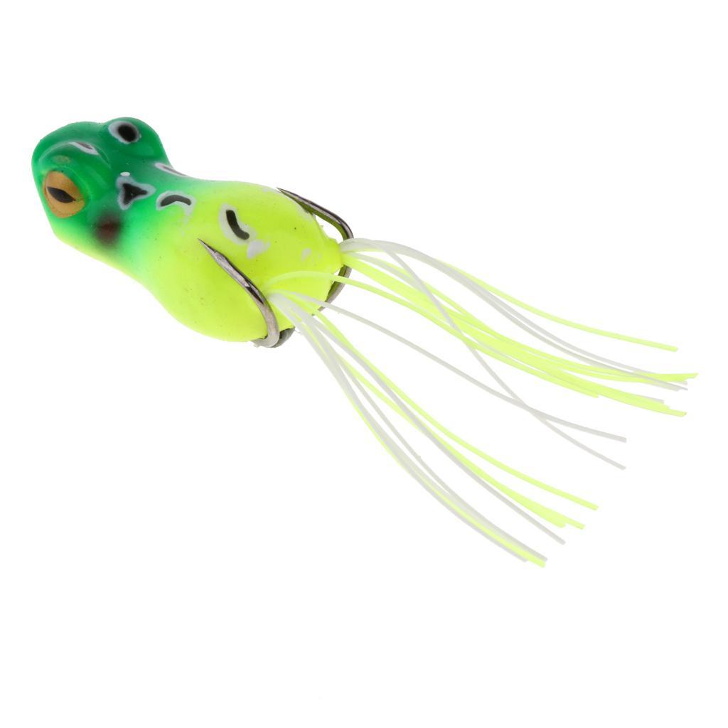 Frog  Soft Artificial Crankbaits Hook Baits Green A