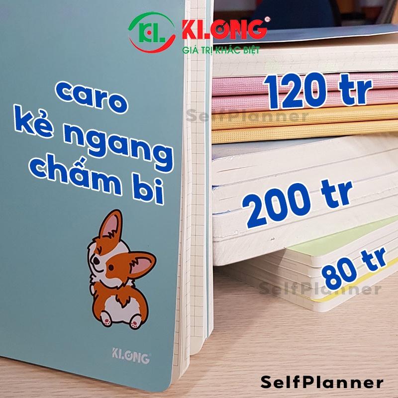 Vở caro, kẻ ngang Klong A4, B5 80/120/200 trang