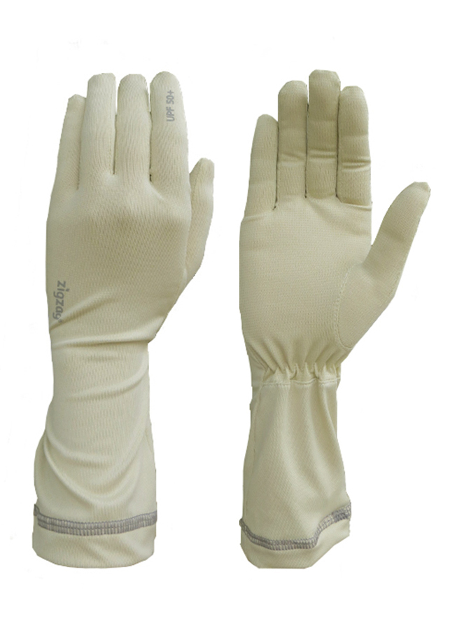 Găng tay nữ chống nắng UPF50+ kem Zigzag GLV00307