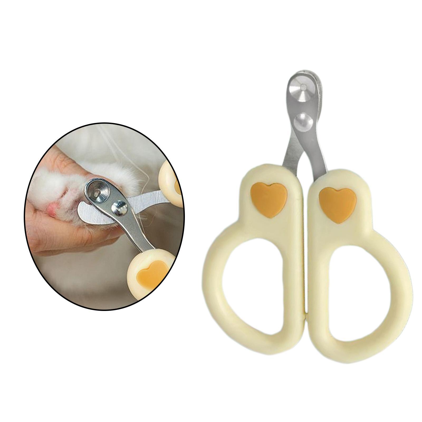 Pet Nail Clippers Cat Claw Clippers Stainless Steel Kitty Nail Clippers Dog Nail Clippers Scissors Pet Grooming Tool for Small Cats and Dogs