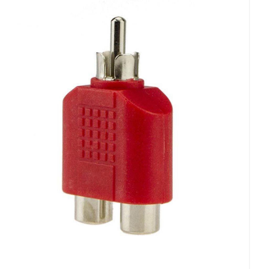 RCA Male 2 Female AV Audio Video Y Splitter Cable Adapter Plug
