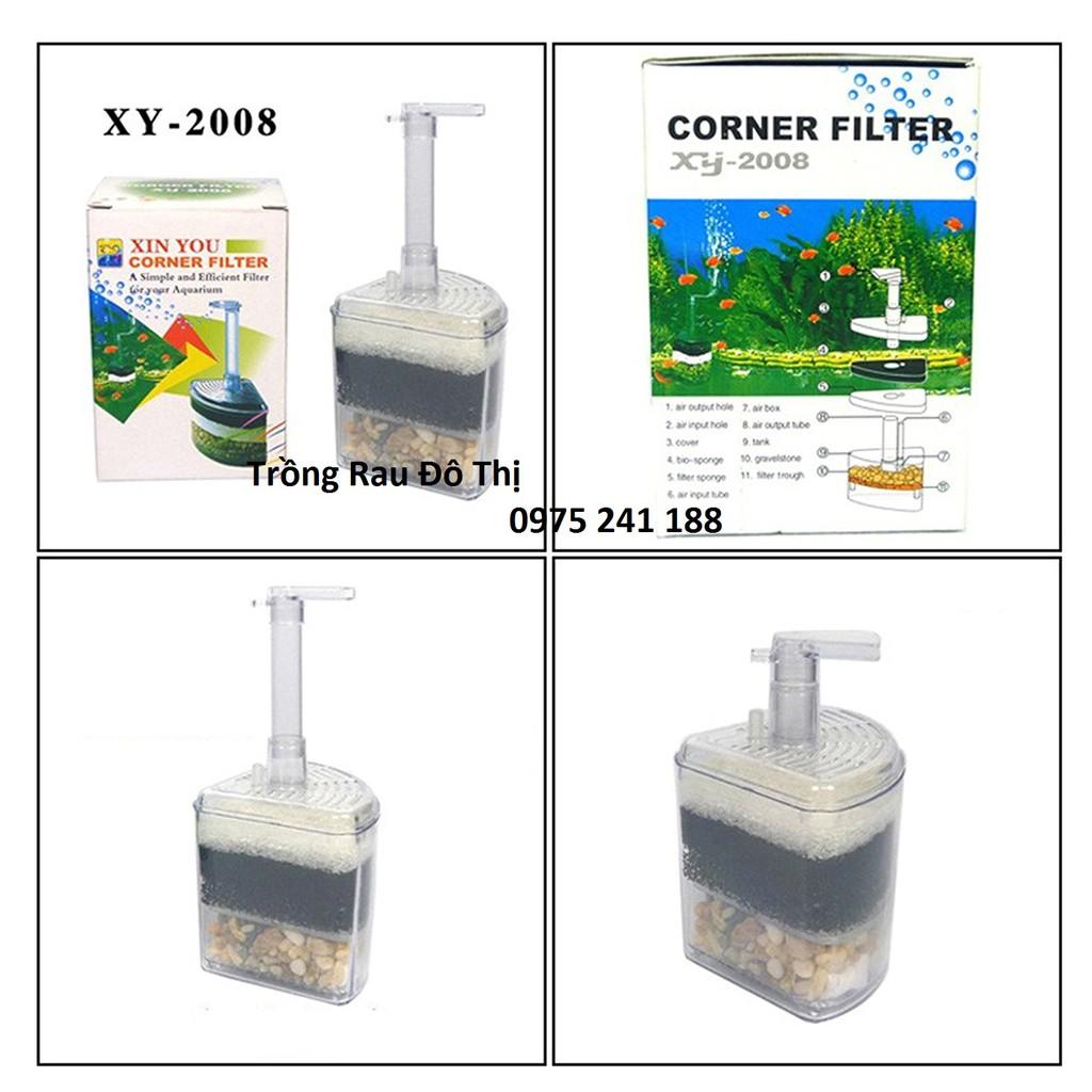 Lọc sủi vi sinh XY-2008, lọc góc bể thủy sinh