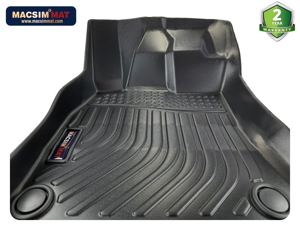 Thảm lót sàn xe ô tô dành cho Audi A4 2009-2016 Nhãn hiệu Macsim chất liệu nhựa TPV cao cấp màu đen