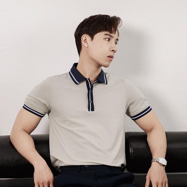 Áo Polo Nam Phối Nẹp CF Chất Liệu Cotton Co Giãn Nhẹ
