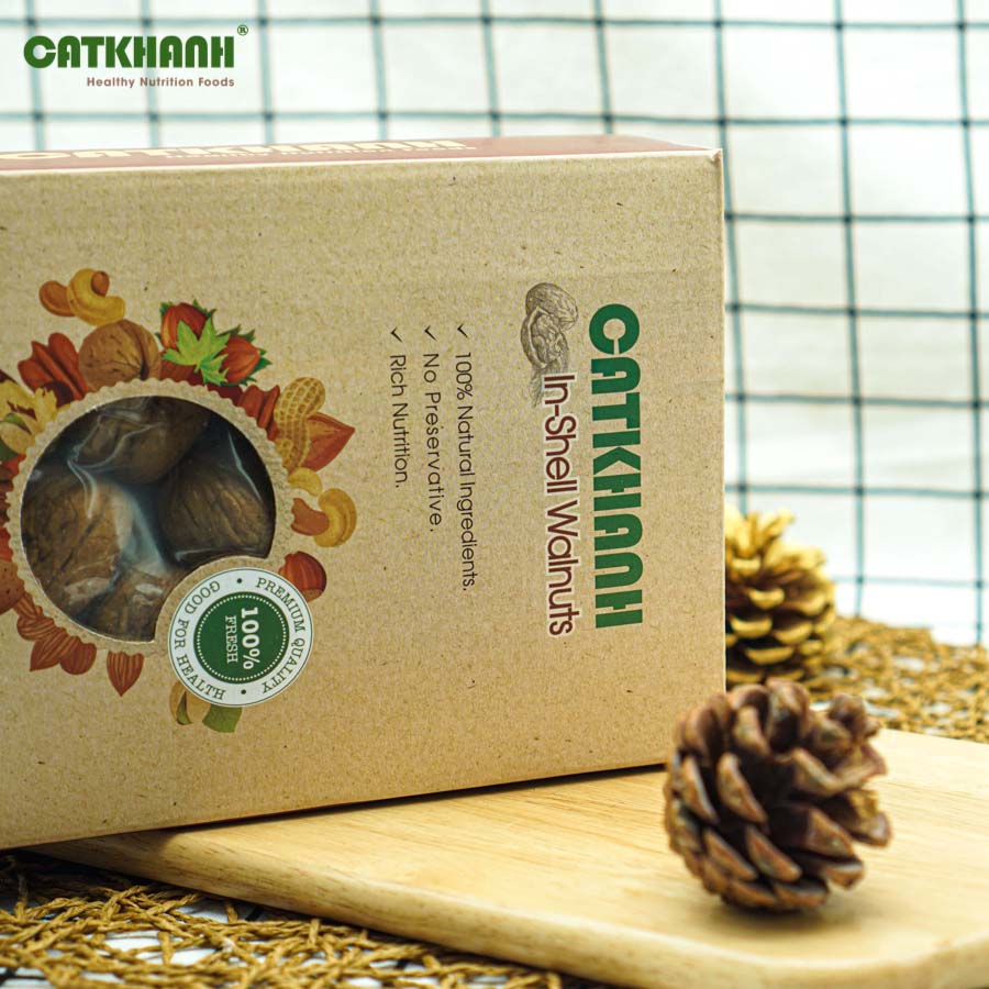 Quả óc chó hộp 450gr Cát Khánh - Nhập khẩu Mỹ