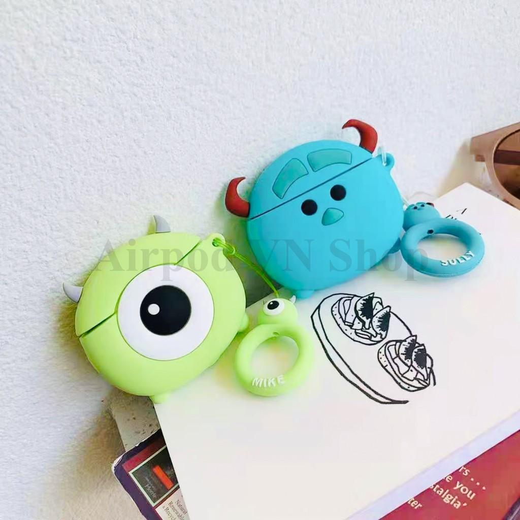 Bao Case Ốp dành cho airpod 1 và 2, tai nghe bluetooth i11,i12, i100, i200, i9s... Mike & Sully hình đẹp cao cấp