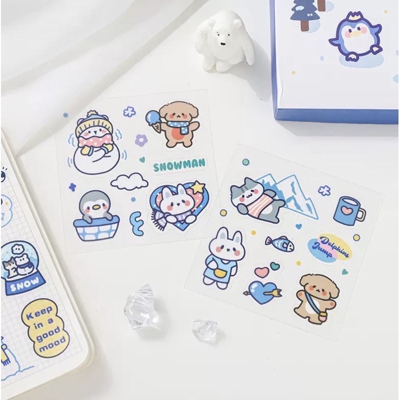 Sticker 100 miếng dán Snow Man