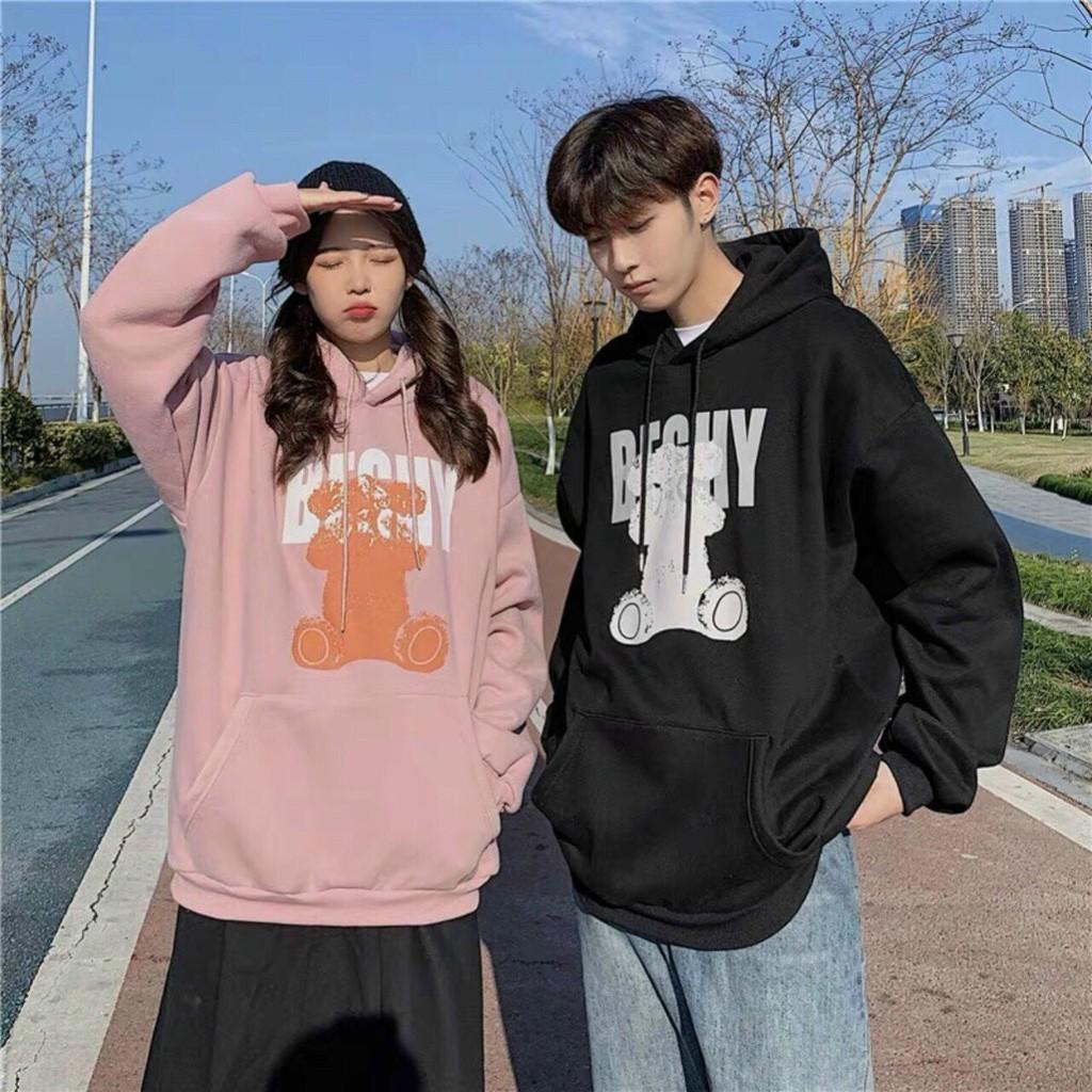 Áo Hoodie Gấu BER Form rộng Unisex Nam Nữ Couple Chất Nỉ Bông Mịn Ulzzang KUN