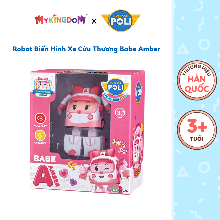 Đồ Chơi Robot Biến Hình Xe Cứu Thương Babe Amber ROBOCAR POLI ZR917