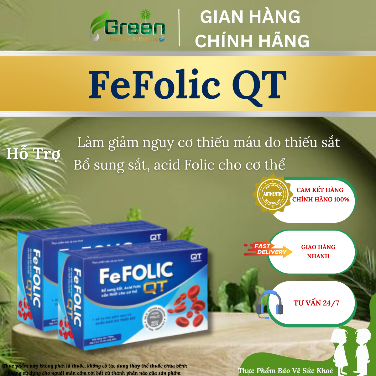 : FeFolic - Hỗ trợ làm giảm nguy cơ thiếu máu do thiếu sắt