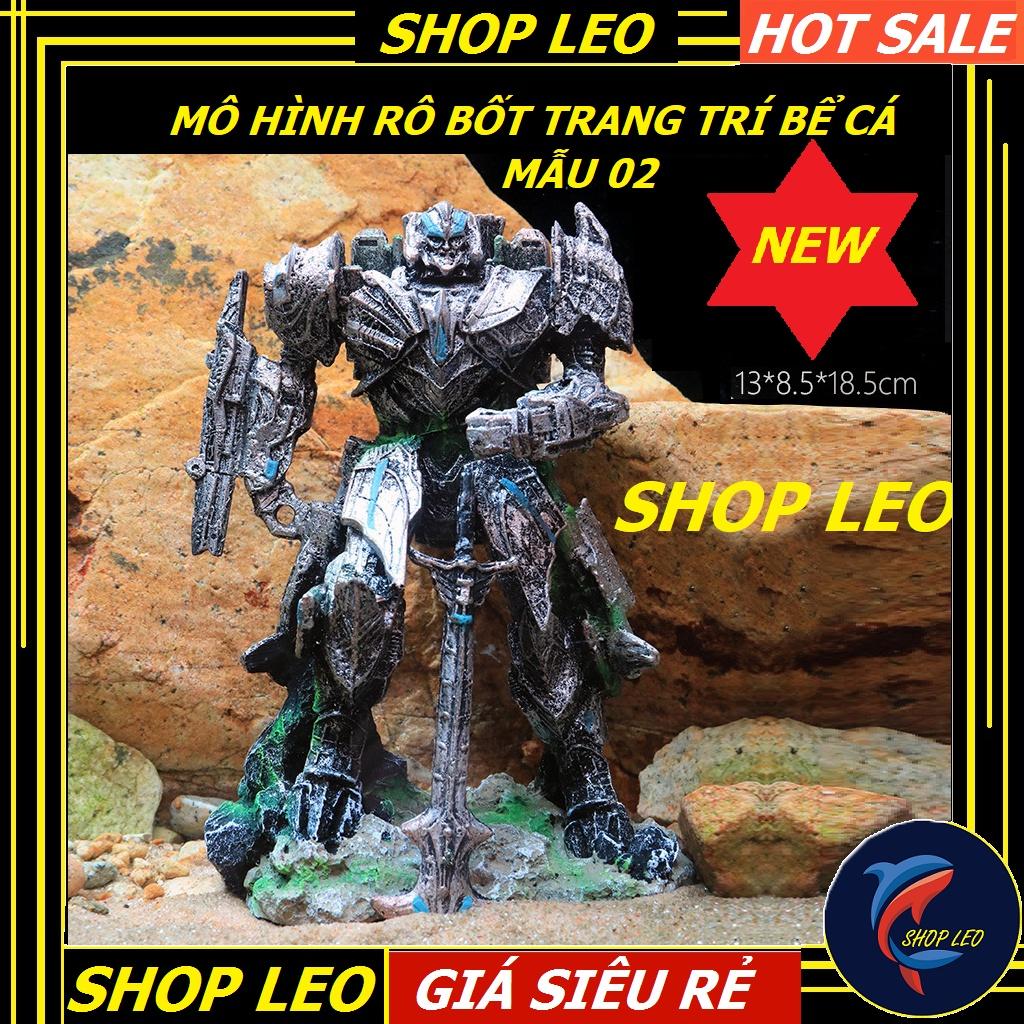 Mô hình rô bốt trang trí bể cá, terarium - trang trí hồ thủy sinh - bán cạn - phụ kiện cá cảnh-shopleo