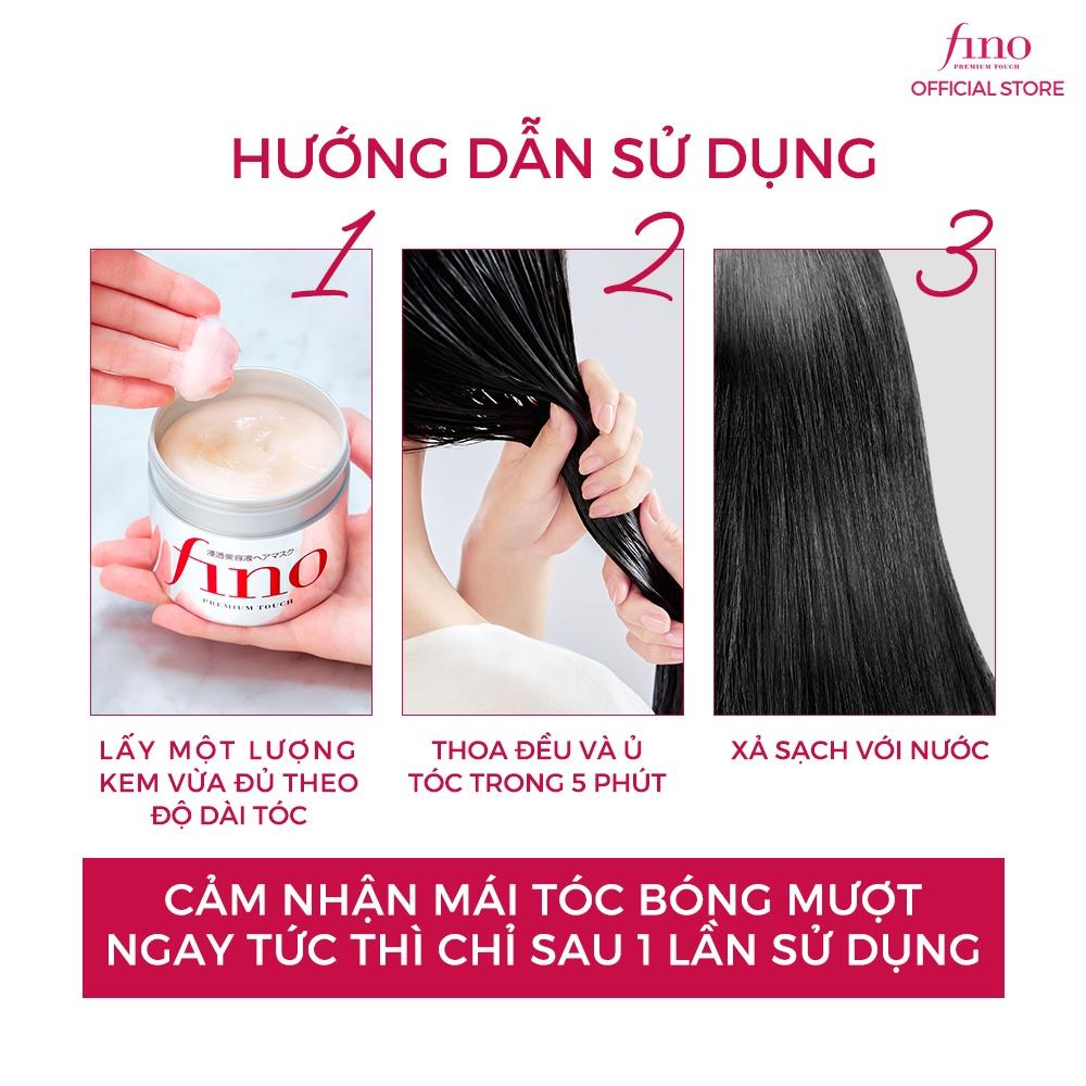 Kem ủ tóc cải thiện tóc hư tổn Fino Premium Touch 230 g
