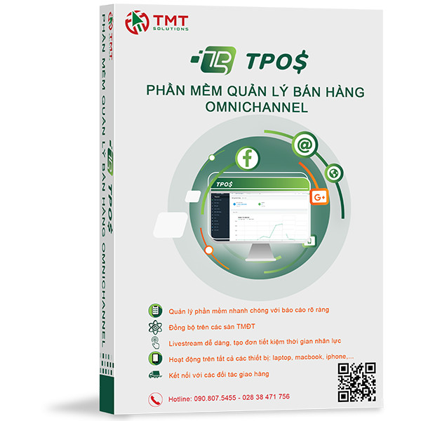 Phần mềm quản lý bán hàng Omnichannel TPos- Hàng chính hãng