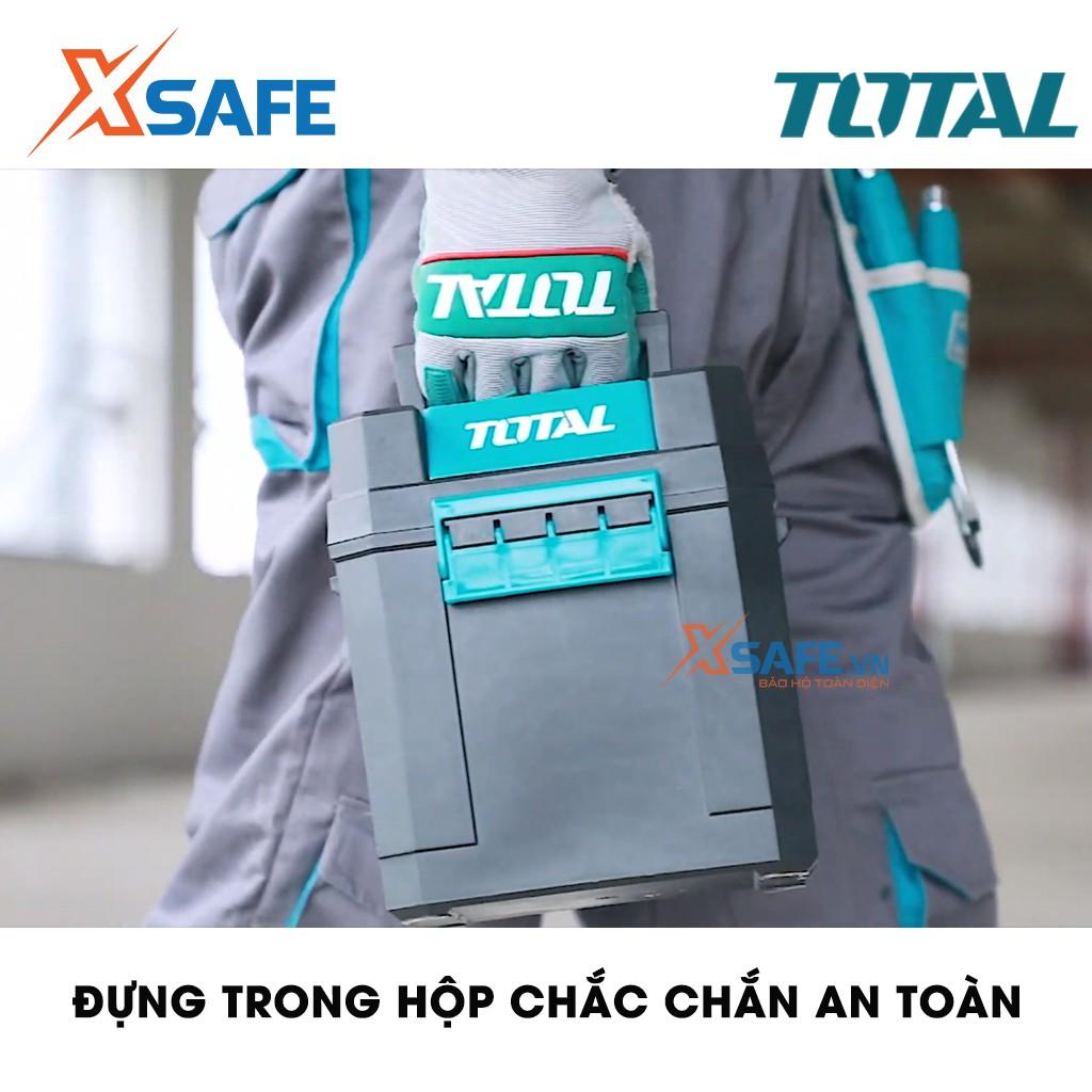 Máy đo mức cân bằng tia lade TOTAL TLL305205 Phạm vi làm việc 0 ~ 20 m, thước ke góc 1 tia ngang, 4 tia dọc