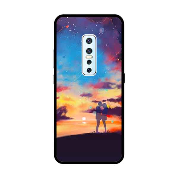 Ốp Lưng in cho Vivo V17 Pro Mẫu Vũ Trụ Tình Yêu - Hàng Chính Hãng