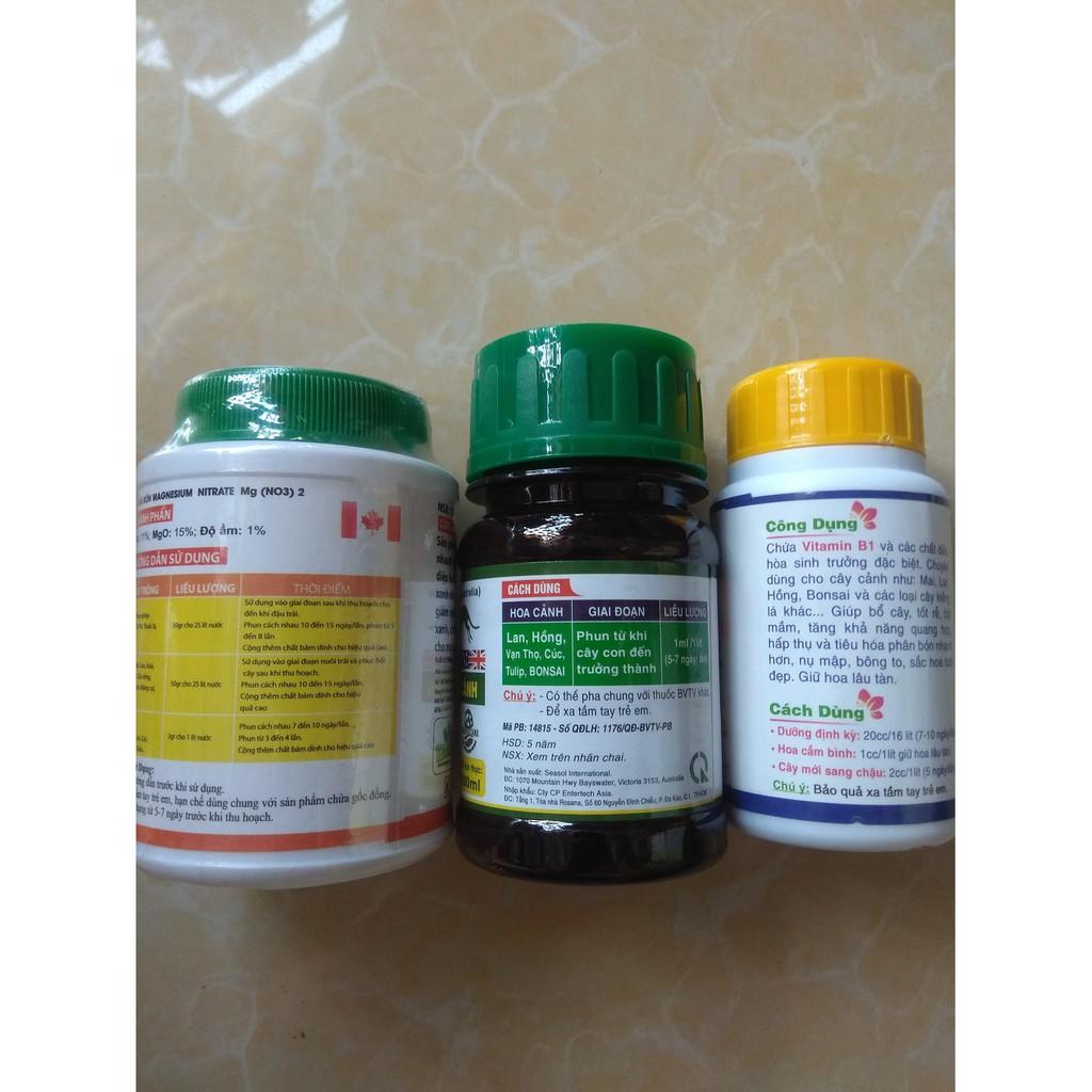 Bộ sản phẩm dưỡng cây chăm sóc cây mai, bông giấy  - 100ml/chai
