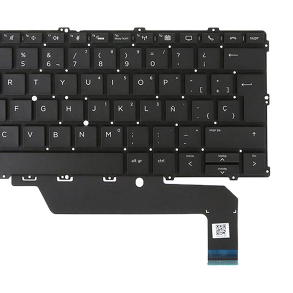 Spanish Layout Keyboard with Backlit without Frame for HP EliteBook X360 Laptop