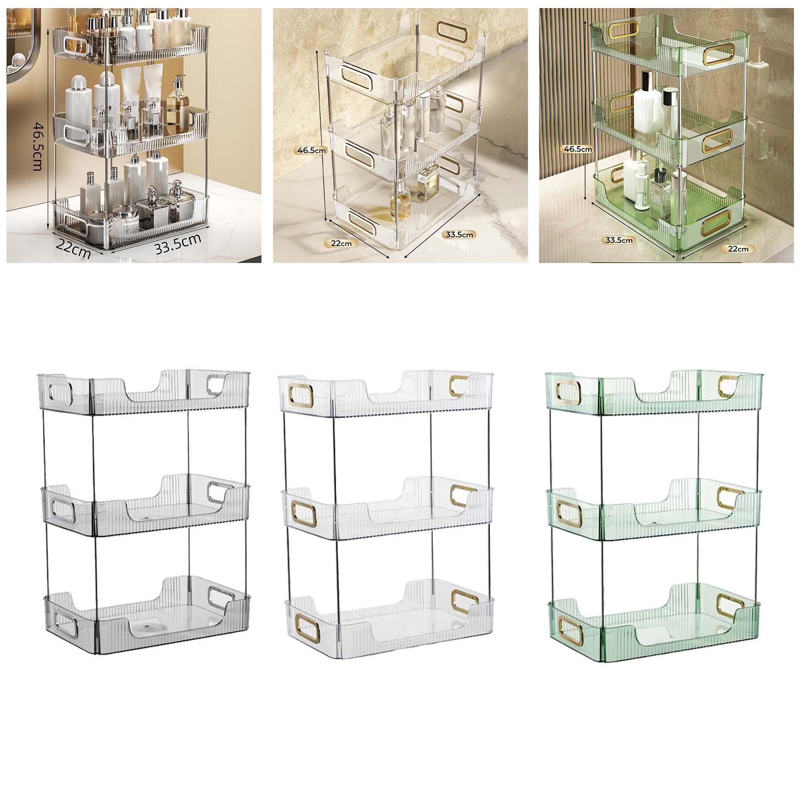Cosmetic Storage Rack Organizer Shelf for Kitchen Home Pantry Countertop