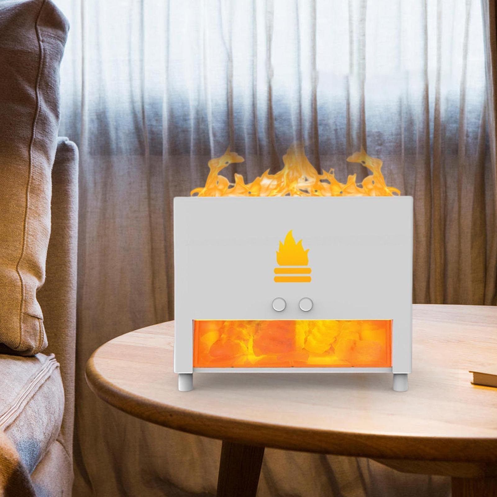 Air Humidifier, Realistic Flame  Maker Essential Oil Dorm Auto Shut Off for Bedroom