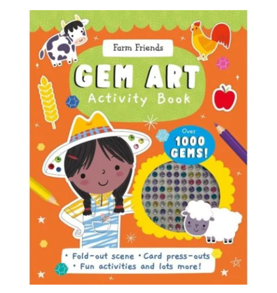 Sách Gem Sticker Activity Book - Farm Friends