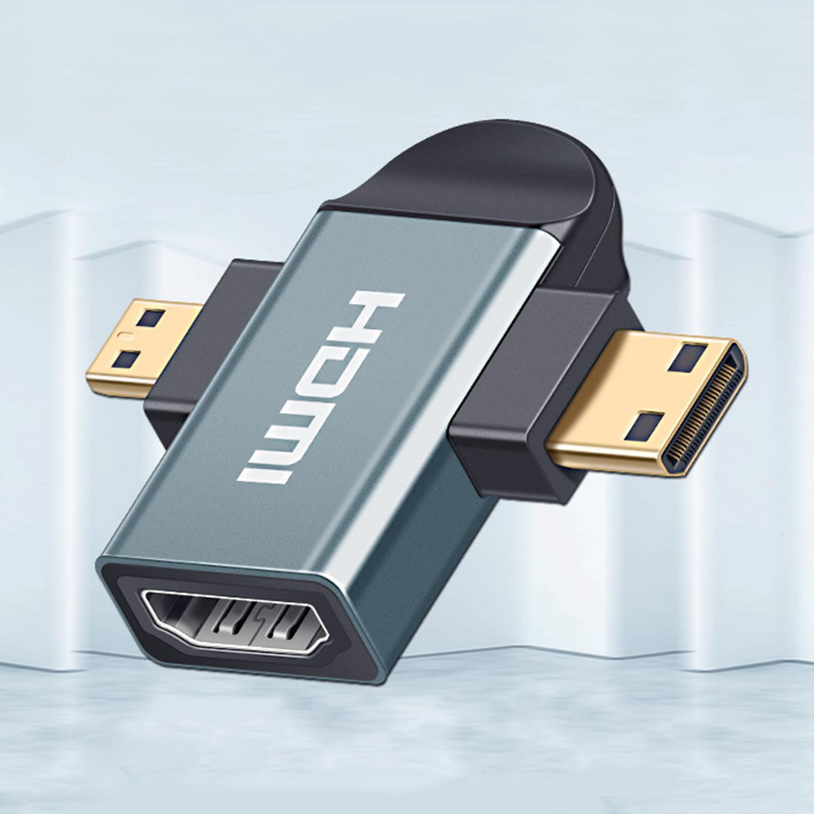 Micro HDMI  Male to Female HDMI Adapter 2K HD Connector Cable Converter