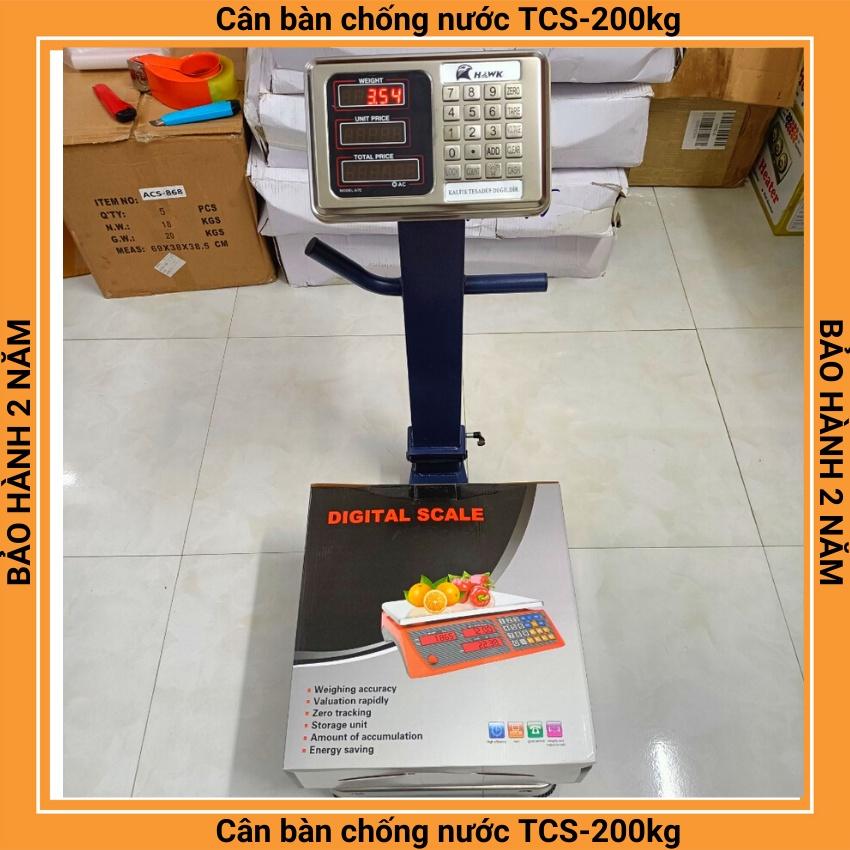 cân bàn điện tử tính tiền chống nước HAWK - 200kg cực kỳ chắc chắn dùng cho cân hải sản ( bảo hành 2 năm )