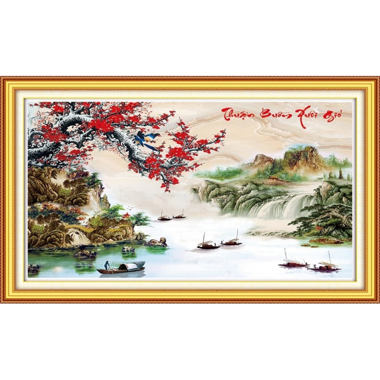 Tranh đính đá Thuận buồm xuôi gió - chưa đính