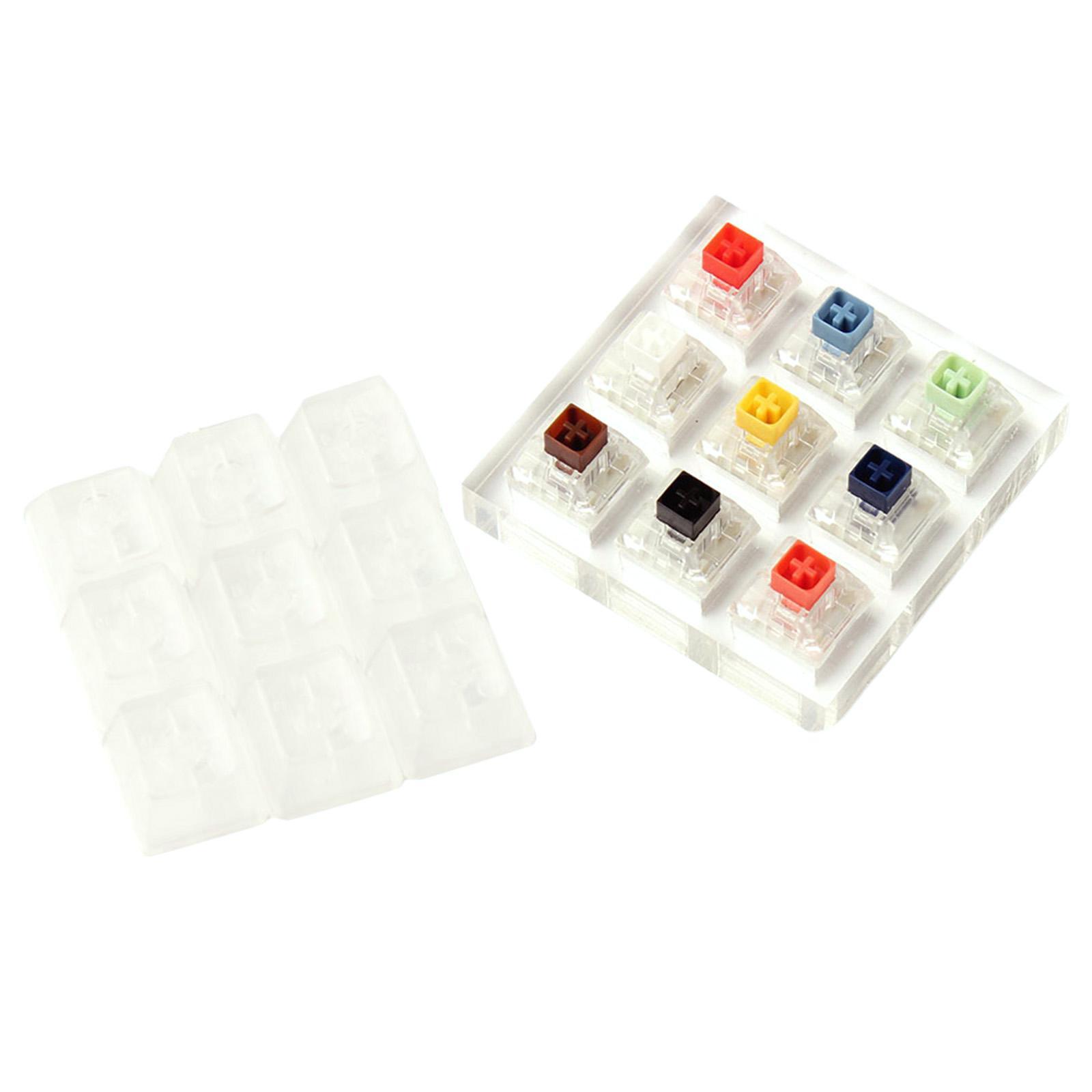 Acrylic 9 Switch Switches Tester With Acrylic Base for Mechanical Keyboard