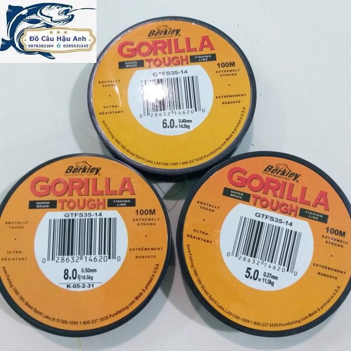 Cước câu cá GORILLA 100m siêu bền - siêu rẻ DC6 ( giá siêu khuyến mại