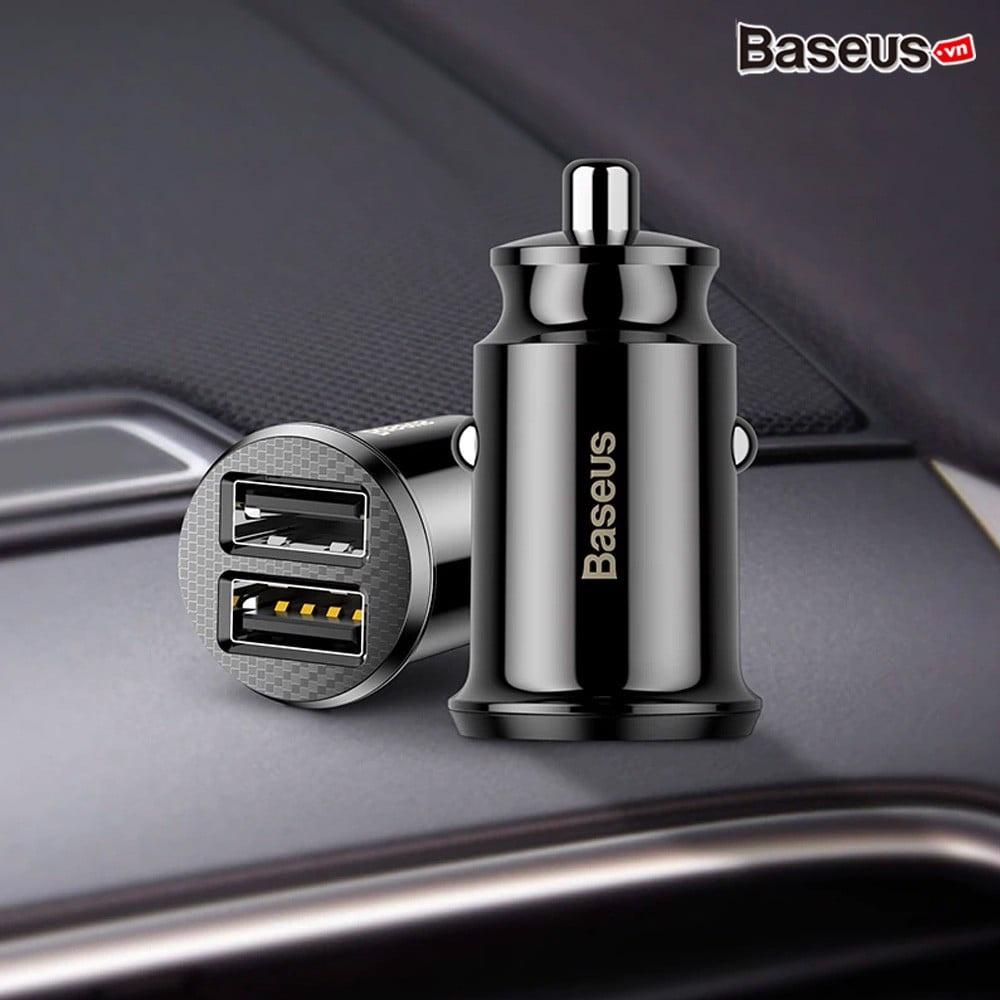 Bộ tẩu sạc đa năng dùng cho xe hơi Baseus Grain Mini