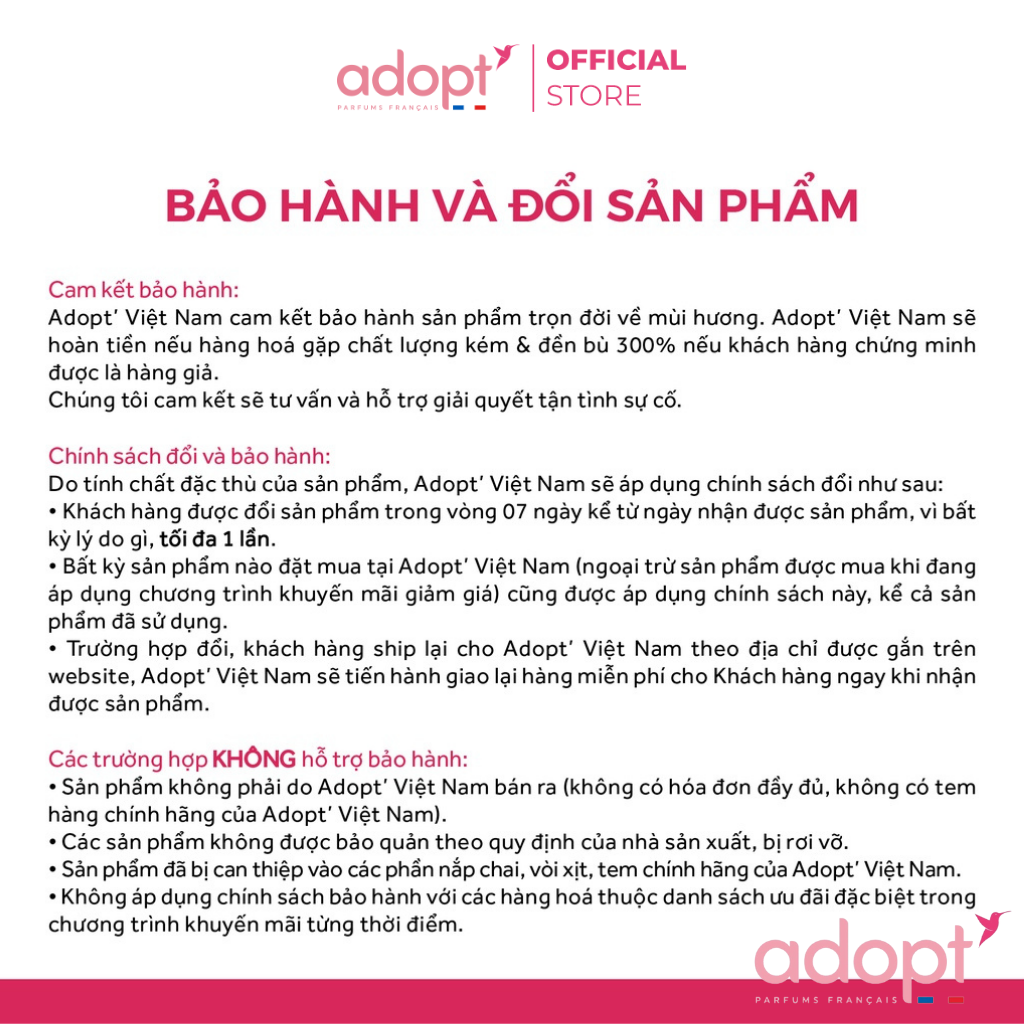 Nước hoa nữ chính hãng Adopt , bộ sưu tập nước hoa nữ my laddy Hương Thanh Nhã Dung Tích 30ml